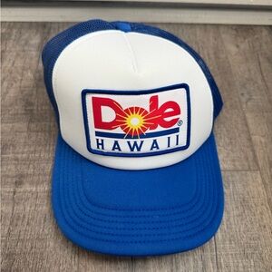 Dole Hawaii Blue and White Trucker Hat